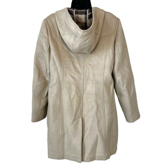 Ann Taylor Loft Camel Wool Toggle Coat with Hood - Picture 16 of 16